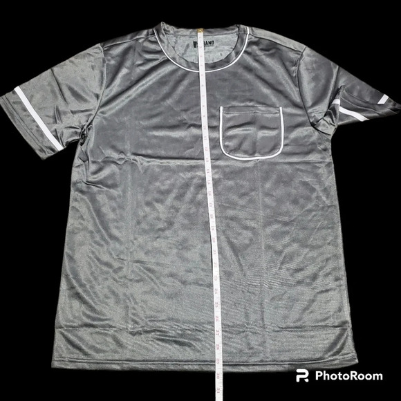 New Haband Men's 2 PC Pajamas Set Shirt Shorts Athlesiure M - Picture 5 of 8